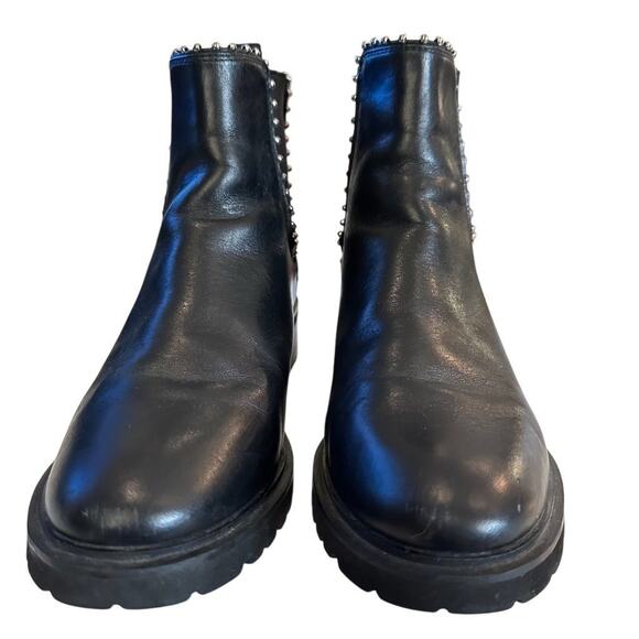 Steve Madden Women's Billiee Black Studded chunky Chelsea Boots Size 7 - Picture 2 of 12